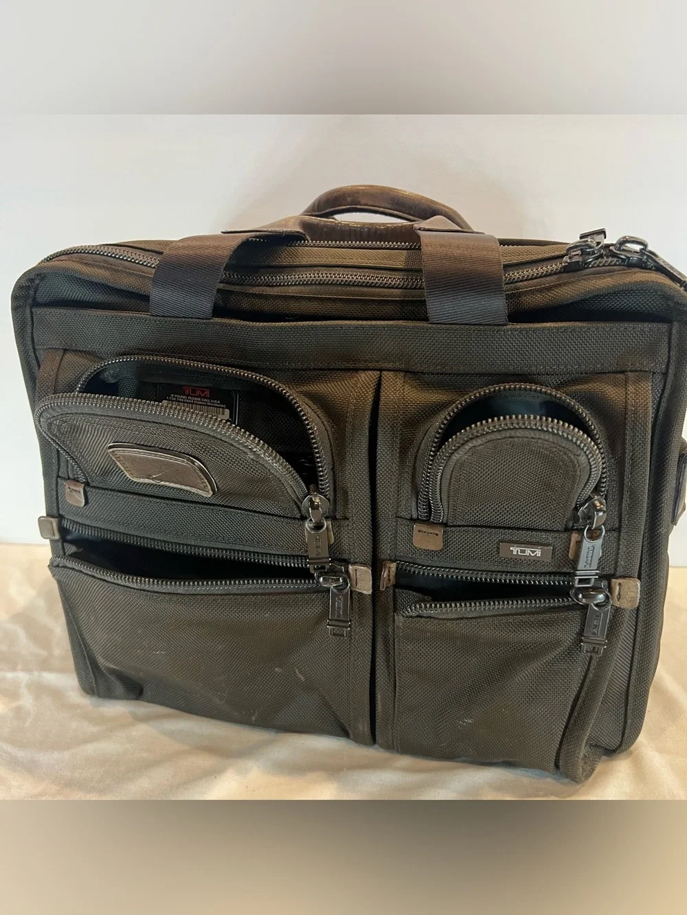 Tumi Alpha Expandable Organizer Computer Briefcase (Style 26141BH)